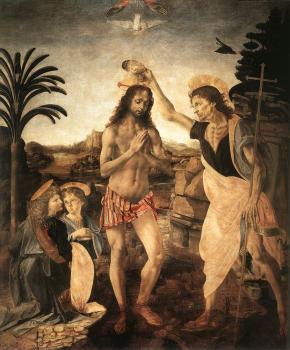 Leonardo Da Vinci : The baptism of christ
